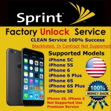 iPhone SPRINT Factory Unlock Clean Service!
